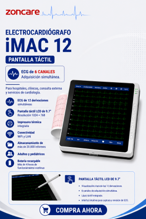 ELECTROCARDIOGRAFO PORTATIL DE 6 CANALES