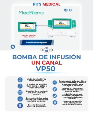 BOMBA DE INFUSION UN CANAL VP50