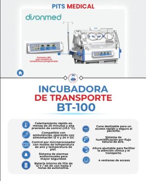 INCUBADORA DE TRANSPORTE BT 100