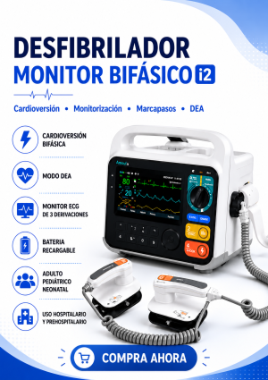 DESFIBRILADOR MONITOR BIFÁSICO (BÁSICO)