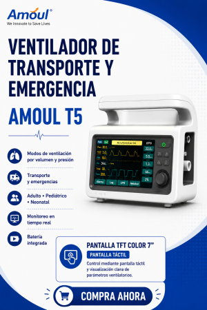 VENTILADOR DE TRANSPORTE Y EMERGENCIA T5